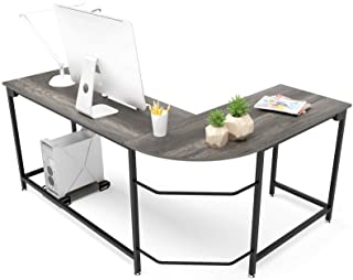 Photo 1 of Teraves Modern L-Shaped Desk Corner Computer Desk Home Office Study