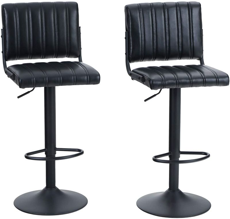 Photo 1 of ALPHA HOME Bar Stools Set of 2 PU Leather Bar Chairs with Back Adjustable Kitchen Counter Height Stools Pub Bistro Bar Height Stools Modern Square Seat...
SIMILAR TO PHOTO: 1 PCS