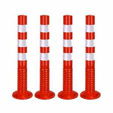 Photo 1 of 4PCS 28" Grab Delineator Post Safety Traffic Cones Road Parking Cones with Re...
