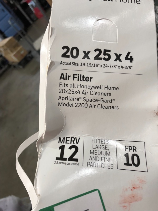 Photo 3 of 20 x 25 x 4 Pleated MERV 12 - FPR 10 Air Filter
