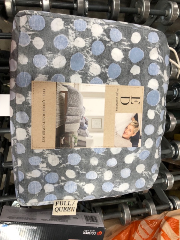 Photo 2 of Ed Ellen DeGeneres Soledad Full/Queen Duvet Set - Grey