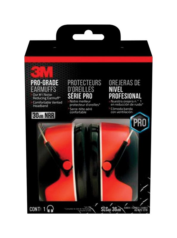 Photo 1 of 3M 30 DB Reusable Steel Earmuffs Black 1 Pair
