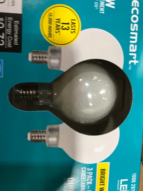 Photo 2 of 60-Watt Equivalent G16.5 ENERGY STAR and CEC Title 20 Dimmable Filament LED Light Bulb Bright White (3-Pack) - 4 ct