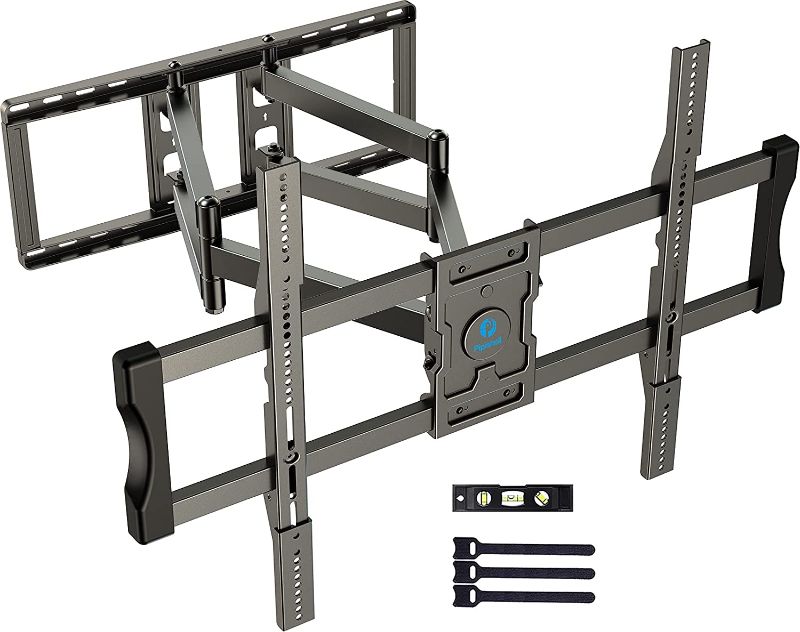 Photo 1 of TV Wall Mount Bracket Full Motion Swivel Articulating for 50-100 inches OLED QLED 4K Flat Curved TV with 29 Inches Long Extension Arm, Fits 24 Inch Studs Max VESA 800x600mm up to 154 lbs by Pipishell
