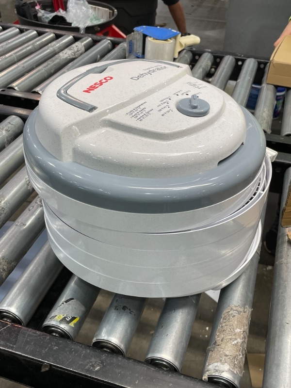 Photo 2 of Nesco FD-75A Snackmaster Pro Food Dehydrator, For Snacks, Fruit, Beef Jerky, Gray

