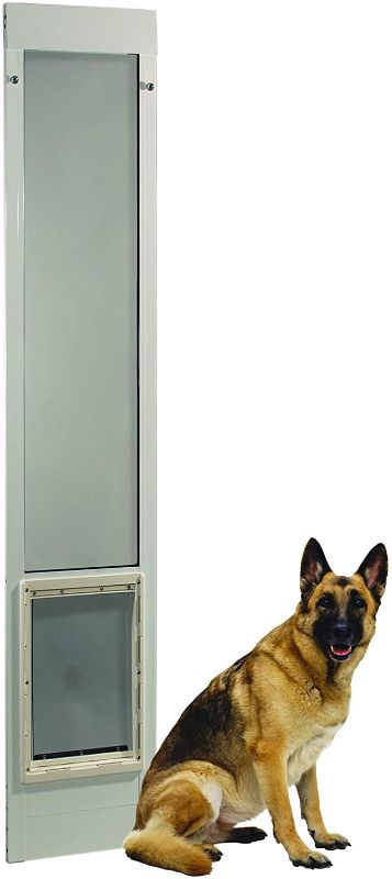 Photo 1 of  IDEAL PET PRODUCTS Fast Fit Pet Patio Door 93 3/4 in -96 1/2  in" Super Large (White)
