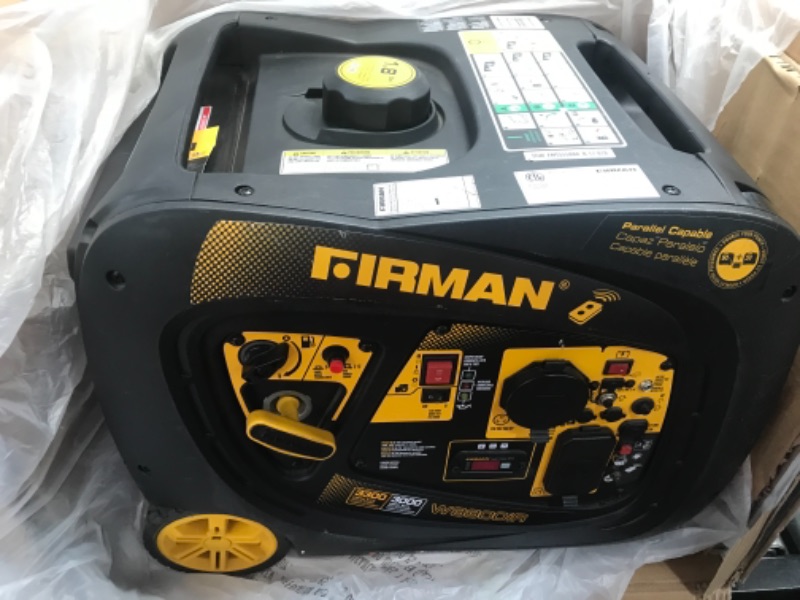 Photo 3 of ***NOT FUNTIONAL*** Firman W03083 3300/3000 Watt Remote Start Gas Portable Generator cETL and CARB Certified, Black
