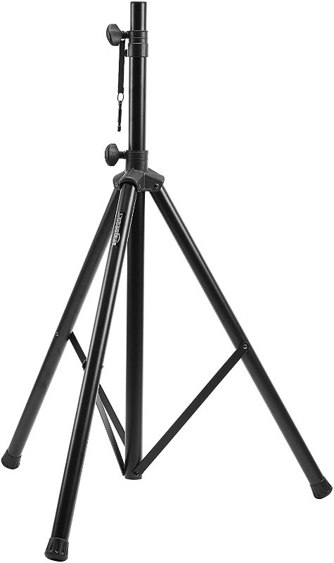 Photo 1 of Amazon Basics Adjustable Speaker Stand - 4.1 to 6.6-Foot, Steel