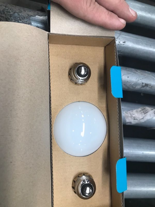 Photo 1 of 100-Watt Equivalent G25 Dimmable Globe Frosted Glass Filament LED Vintage Edison Light Bulb Daylight (3-Pack) x2
