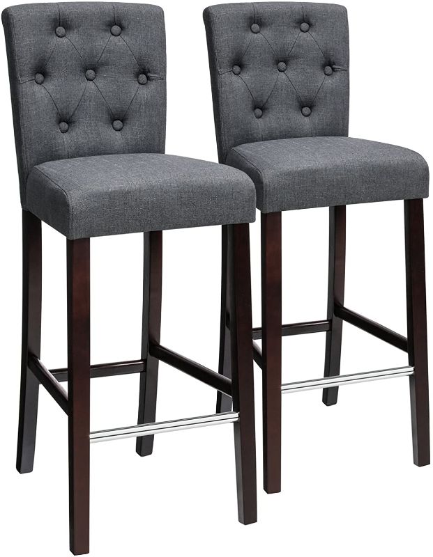 Photo 1 of **INCOMPLETE***(stock photo for reference only not exact product )
SONGMICS LDC35GY Bar Stools, Seat