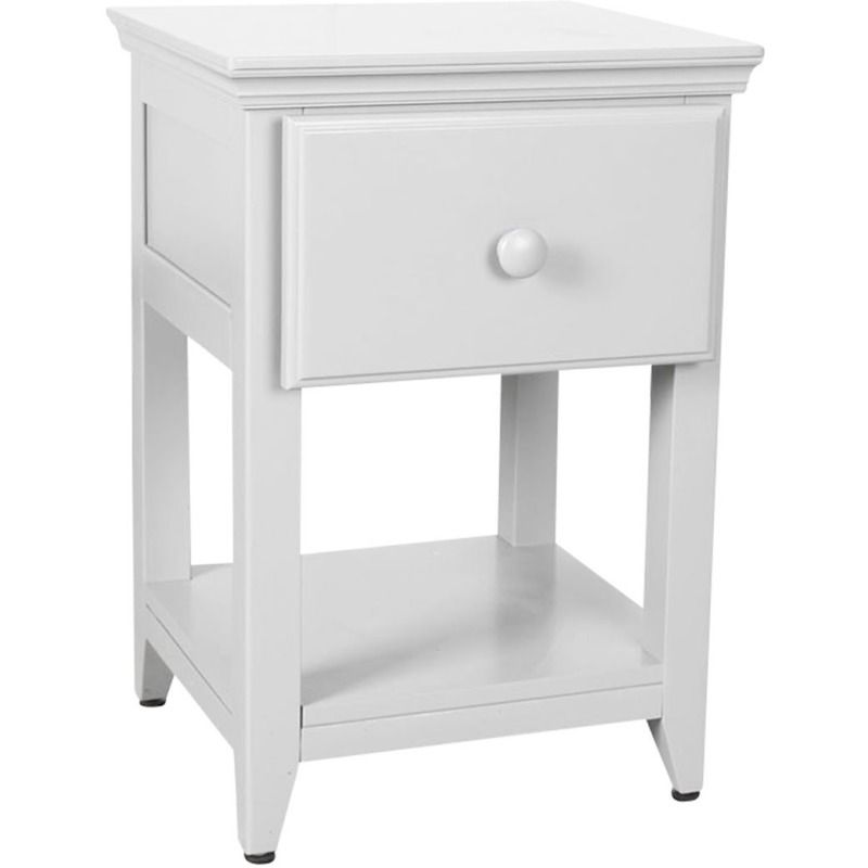 Photo 1 of 1 Drawer Nightstand 180001, Natural Overall Width, 26"  Overall Height 11", **STOCK PHOTO FOR REFERENCE ONLY**. Nightstand is NATURAL COLOR NOT WHITE
