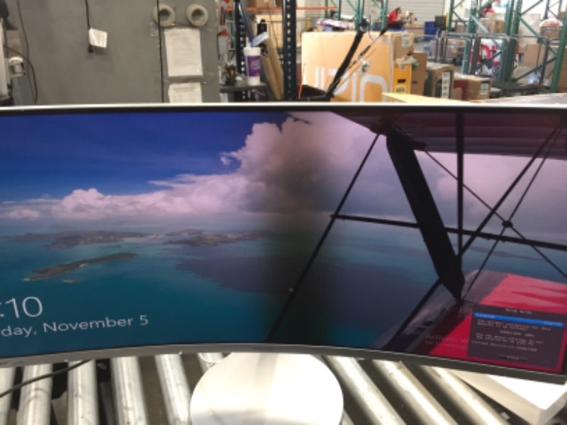 Photo 2 of Samsung 34-Inch CJ791 Ultrawide Curved Gaming Monitor (LC34J791WTNXZA) - 100Hz Refresh, QLED Computer Monitor, 3440 x 1440p Resolution, 4ms Response, Stereo Speakers, White
