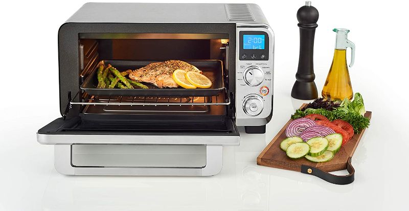 Photo 1 of De'Longhi Livenza Compact Oven, 1800W Countertop Convection Toaster Oven, 9 Presets Roast, Broil, Bake, Easy to Use, 14L (.5 cu ft).Stainless Steel, EO141150M
