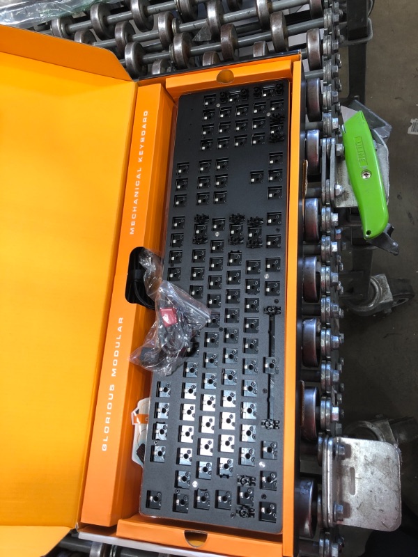 Photo 1 of Glorious PC Gaming Race GMMK Full Size RGB Mechanical Gaming Keyboard - Barebones