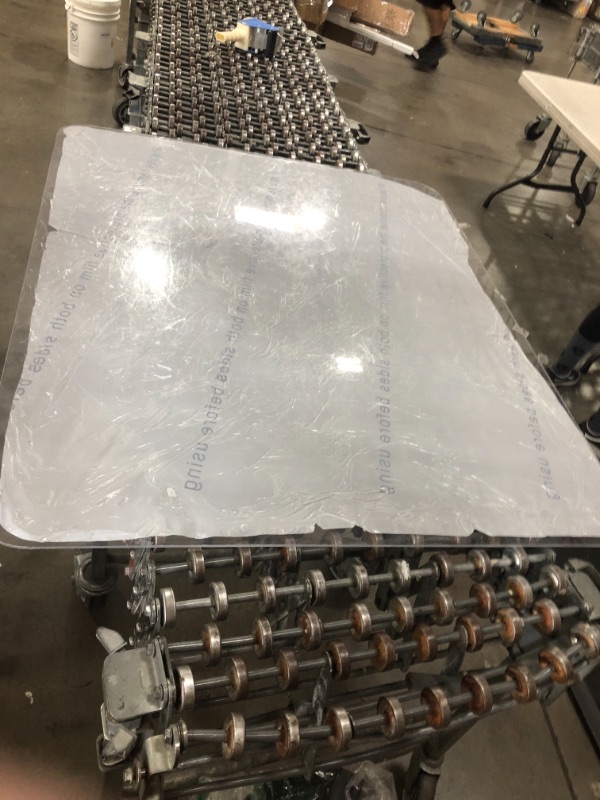 Photo 2 of [UpgradedVersion] Crystal Clear 1/5" Thick 47" x 40" Heavy Duty Hard Chair Mat, Can be Used on Carpet or Hard Floor
