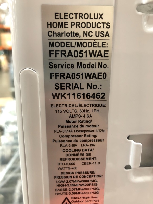 Photo 6 of FFRA-051-WA-1 16" Window Mounted Room Air Conditioner with 5000 BTU Cooling Capacity, Effortless Temperature Control, 2 Fan Speeds and Effortless Restart in White
