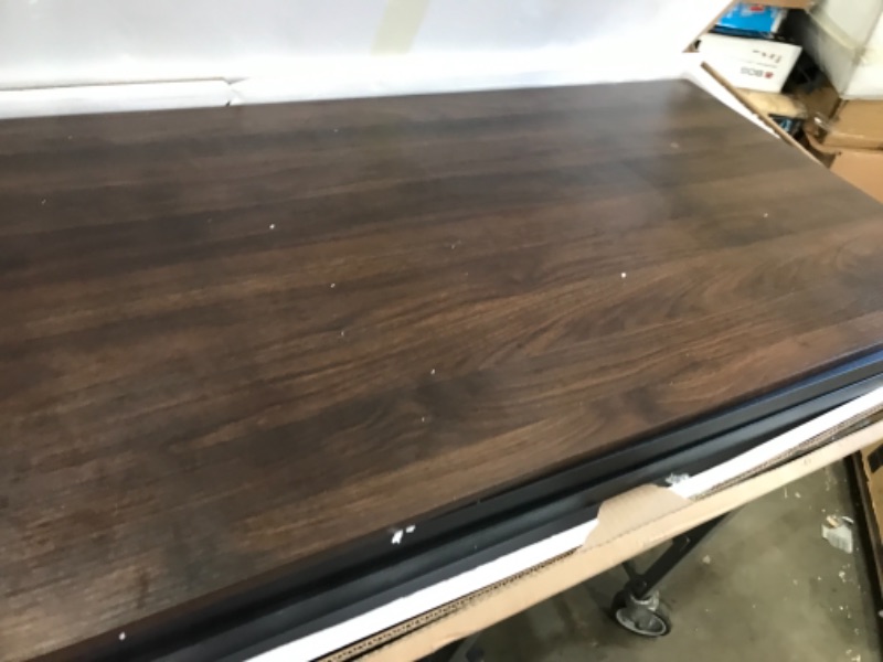 Photo 2 of 46 Urban Industrial Angle Iron Wood Coffee Table - Dark Walnut