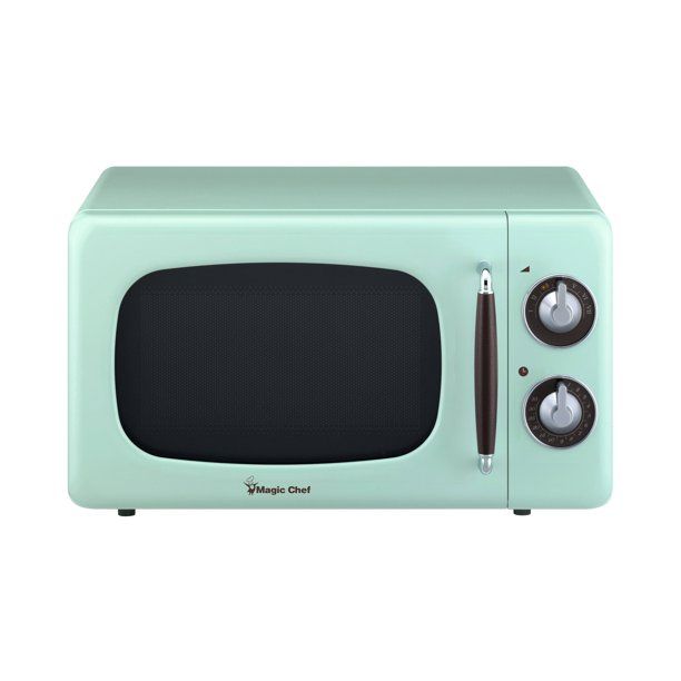 Photo 1 of 0.7 Cu Ft 700 Watt Countertop Microwave in Mint Green
