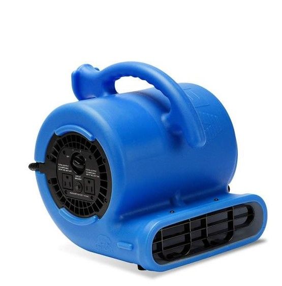 Photo 1 of 1/4 HP Air Mover Blower Fan for Water Damage Restoration Carpet Dryer Floor Home and Plumbing Use in Blue
