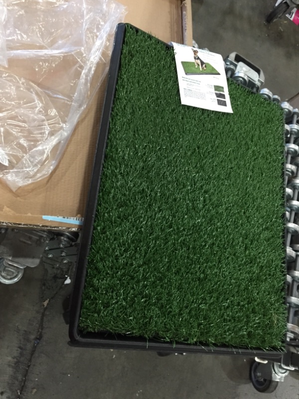 Photo 2 of Artificial Grass Puppy Pad Collection - for Dogs and Small Pets – Portable Training Pad with Tray – Dog Housebreaking Supplies by PETMAKER medium