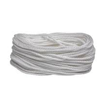 Photo 1 of 6 PACK - 3/16 in. x 100 ft. White Polypropylene Diamond Braid Rope
