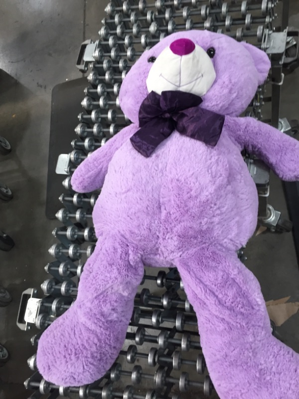 Photo 1 of 45IN PURPLE TEDDY BEAR