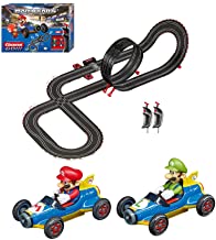 Photo 1 of Carrera GO!!! 62492 Mario Kart Mach 8 Electric Powered Slot Car Racing Kids Toy Race Track Set Includes 2 Hand Controllers featuring Mario versus Luigi in 1:43 Scale