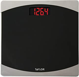 Photo 1 of (BROKEN STAND) 
Taylor Precision Products Glass Digital Bath Scale (Black/Silver)