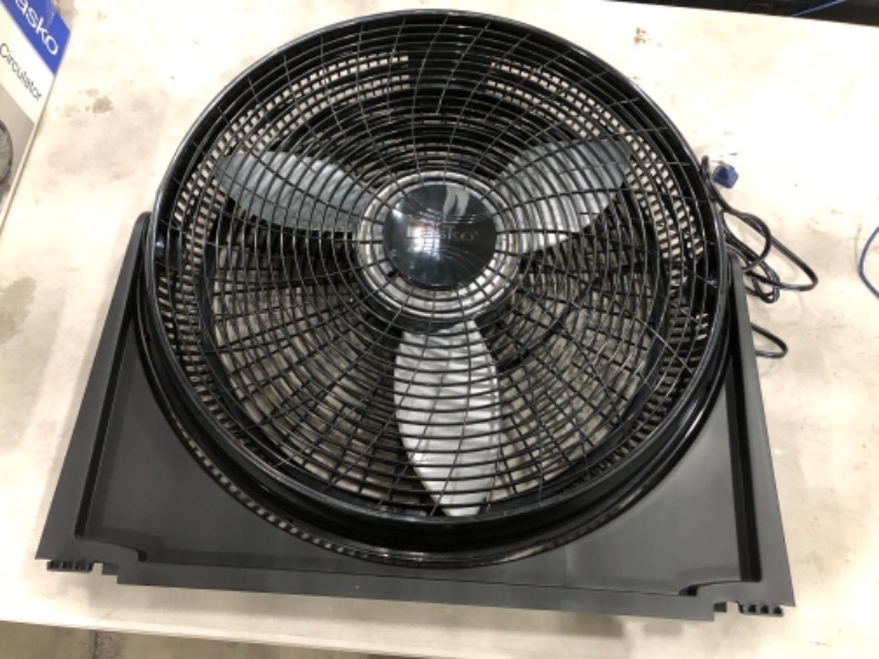 Photo 2 of 20 inch 3-Speed Air Circulator Floor Fan Fully Assembled Pivot Head Garage Shop
