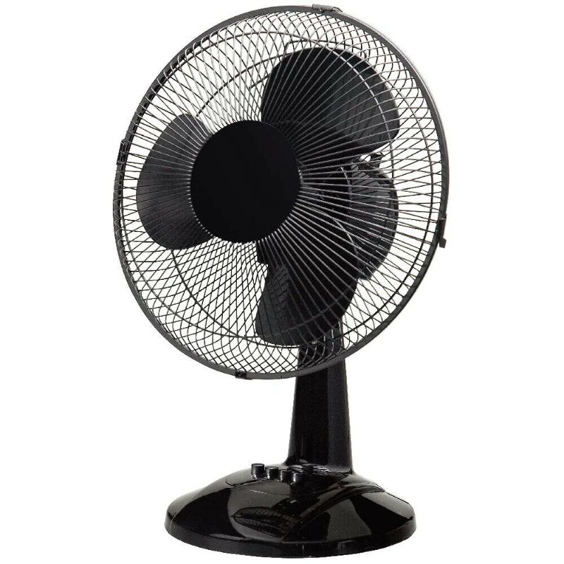 Photo 1 of 12 in. Black Portable Personal Table Fan by Hampton Bay
