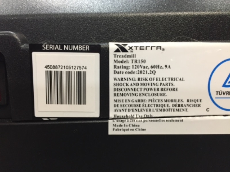 Photo 1 of TR150 Folding Treadmill Black
