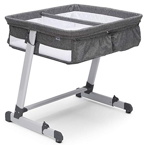 Photo 1 of DELTA CHILDREN SIMMONS KIDS' BY THE BED CITY SLEEPER BASSINET FOR TWINS - GRAY
