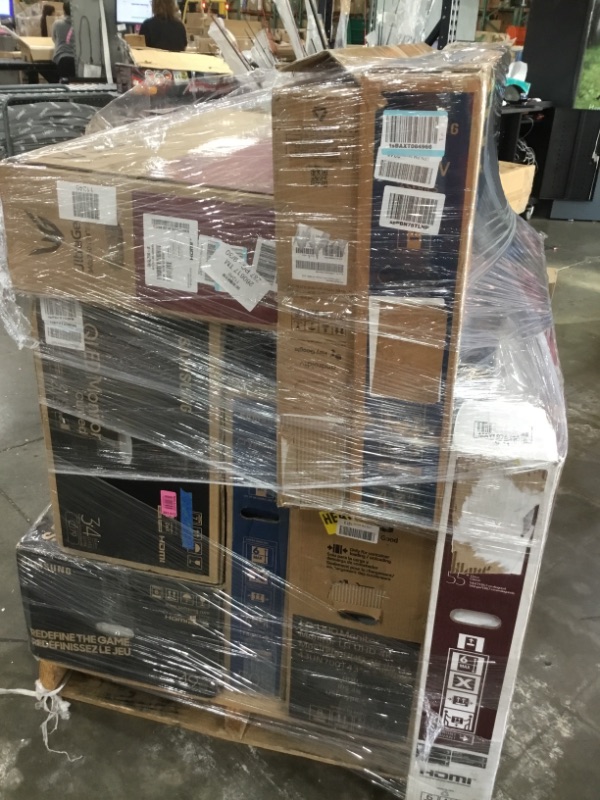 Photo 2 of Pallet of assorted broken TVs and monitors 