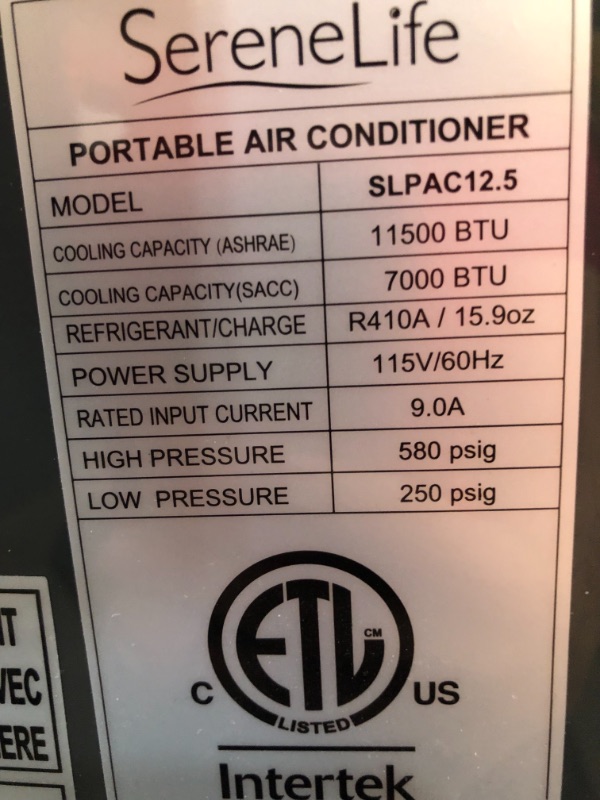 Photo 1 of 3-in-1 Portable Air Conditioner with Built-in Dehumidifier Function,Fan Mode, Remote Control, Complete Window Mount Exhaust Kit
