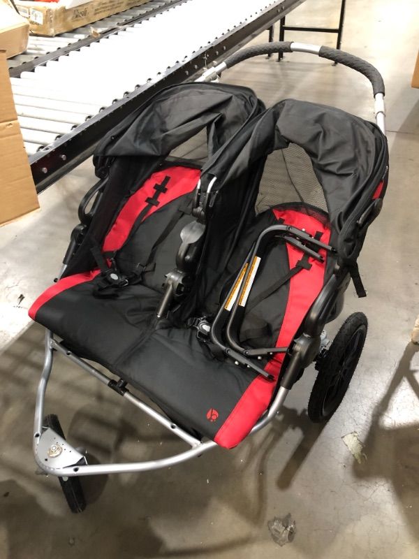 Photo 2 of Baby Trend Navigator Lite Double Jogger Stroller, Candy Apple
