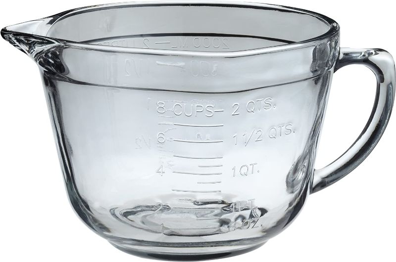 Photo 1 of Anchor Hocking 2 Quart Ovenproof Glass Batter Bowl , Clear , 2 L -
