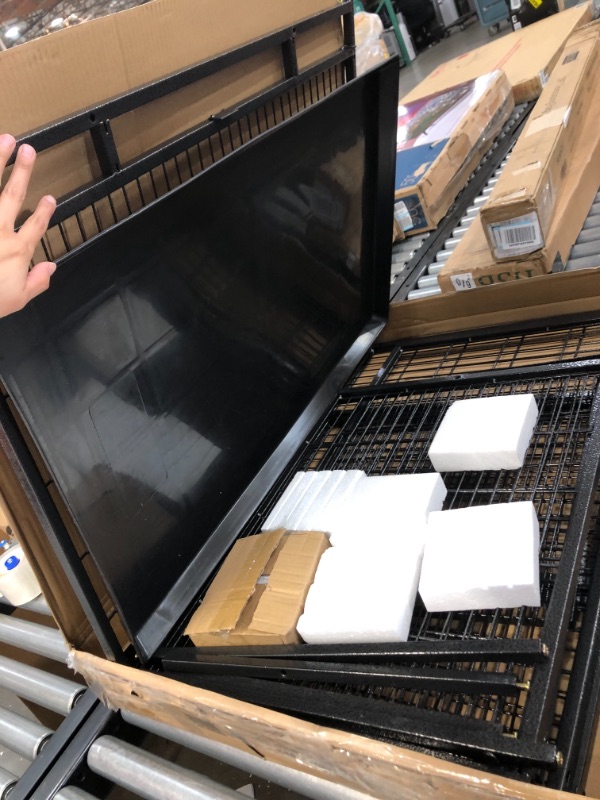 Photo 1 of 37" Homey Pet Heavy Duty Metal Open Top Cage w/ Floor Grid, Casters and Tray
