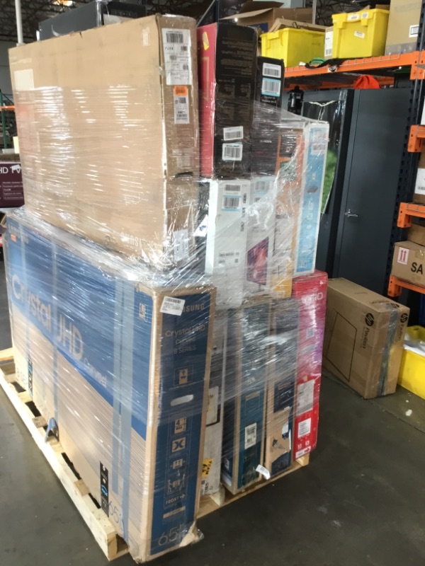 Photo 1 of Pallet of assorted broken t.v.s and monitors