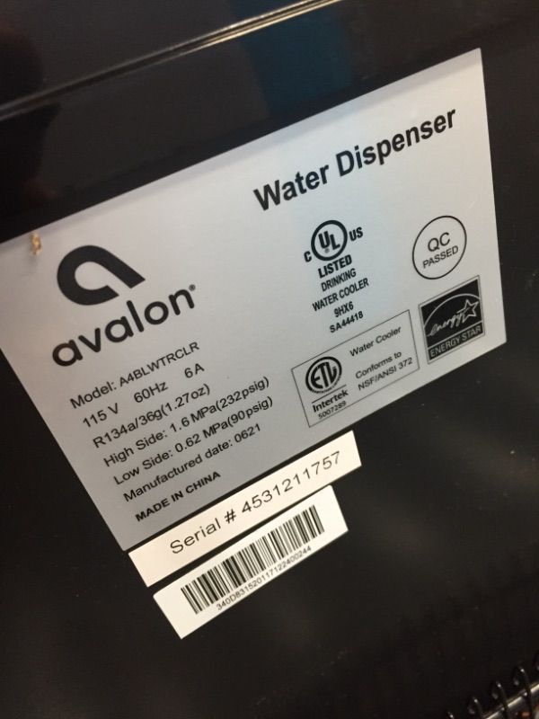 Photo 3 of Avalon Bottom Loading Water Cooler Water Dispenser with BioGuard- 3 Temperature Settings - Hot, Cold & Room Water, Durable Stainless Steel Construction, Anti-Microbial Coating- UL/Energy Star Approved
