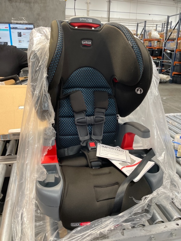 Photo 2 of Britax Grow with You ClickTight Harness-2-Booster Car Seat 2 Layer Impact Protection - 25 to 120 Pounds + Cool Flow Ventilating Fabric