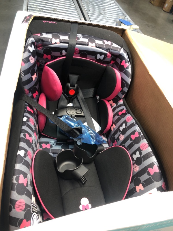 Photo 2 of Disney Baby Jive 2-in-1 Convertible Car Seat, Minnie Stripes
