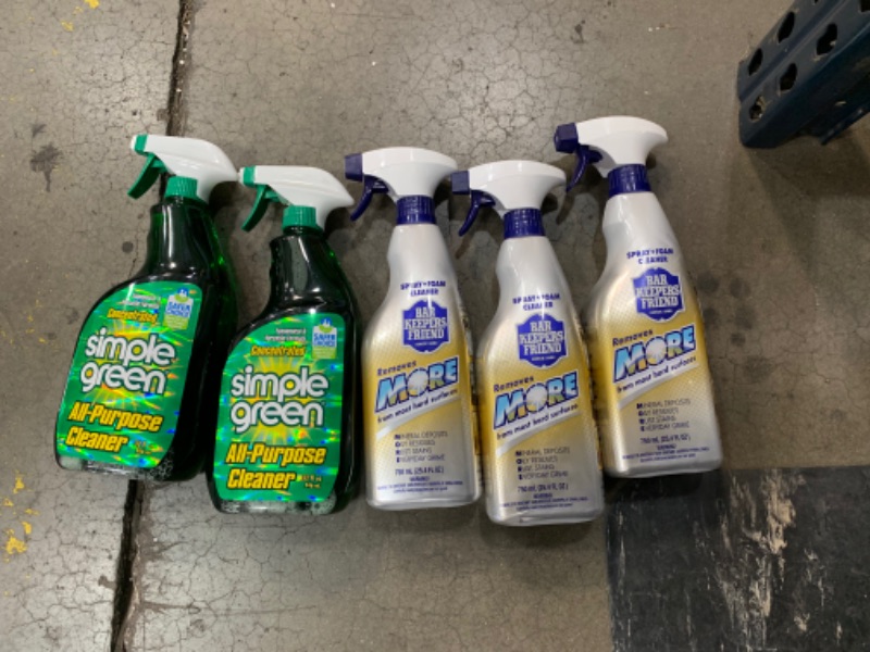 Photo 1 of Bar Keepers Friend 25.4 oz. More Spray and Foam (3 Bottles)
Simply Green All Purpose Cleaner 24oz (Pack of 2)