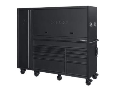 Photo 1 of **incomplete** Heavy-Duty 80 in. W 10-Drawer, Deep Combination Tool Chest and Rolling Cabinet Set in Matte Black (3-Piece)
BOXES 3 OF 3