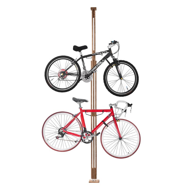 Photo 1 of Rad Cycle Woody Bike Stand Bicycle Rack Storage or Display Holds Two Bicycles