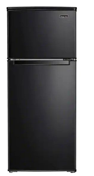 Photo 1 of Magic Chef 4.5 cu. ft. 2 Door Mini Fridge in Black with Freezer