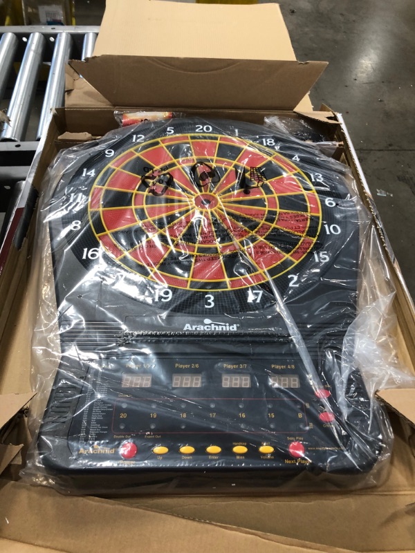 Photo 1 of Arachnid 15.5in Arcade Standup Cabinet with Cricket Pro 650 Electronic Dartboard
model: E650FS-BK-2
