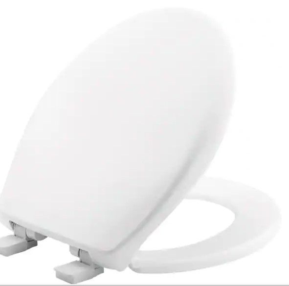 Photo 1 of 
BEMIS
Affinity Never Loosens Slow Close Easy Clean Round Plastic Toilet Seat in White