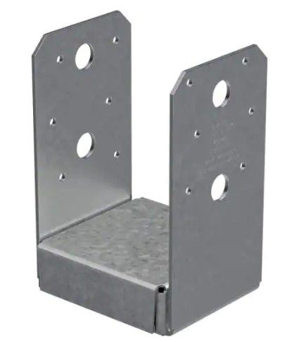 Photo 1 of ABU ZMAX Galvanized Adjustable Standoff Post Base for 4x4 Nominal Lumber
2pk