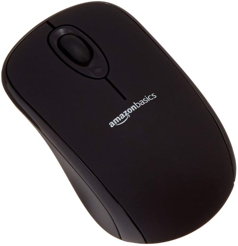 Photo 1 of Amazon Basics Wireless Mouse with Nano Receiver (Renewed)
