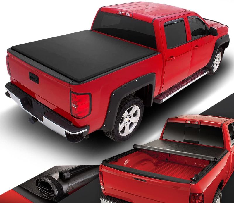 Photo 1 of  Truck Bed Top Roll-Up Vinyl Soft Tonneau Cover,Black
6.5 FT LONG 69.5" WIDE